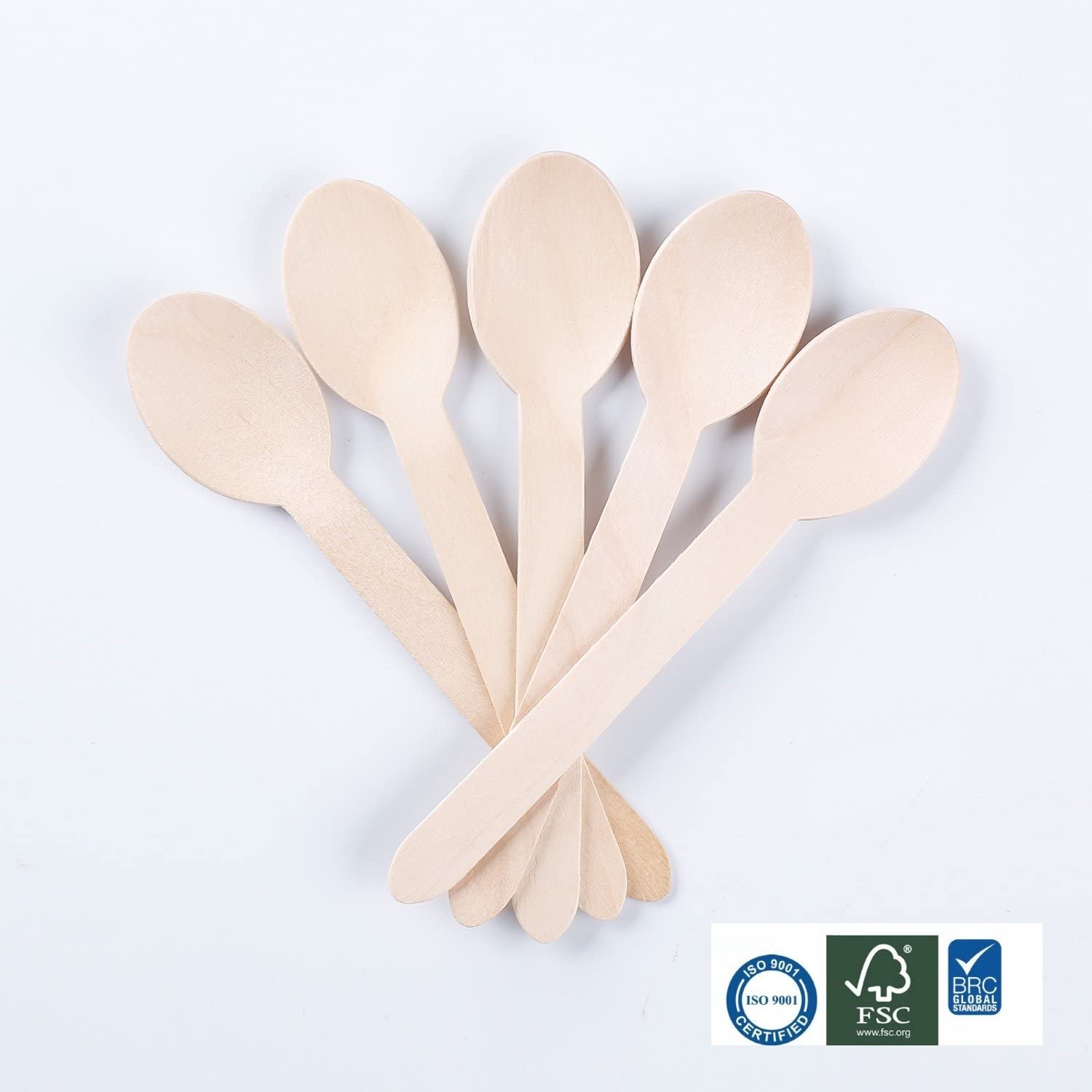 100% All - Natural, Eco - Friendly, Biodegradable, and Compostable - Pack of 100 - 6.5