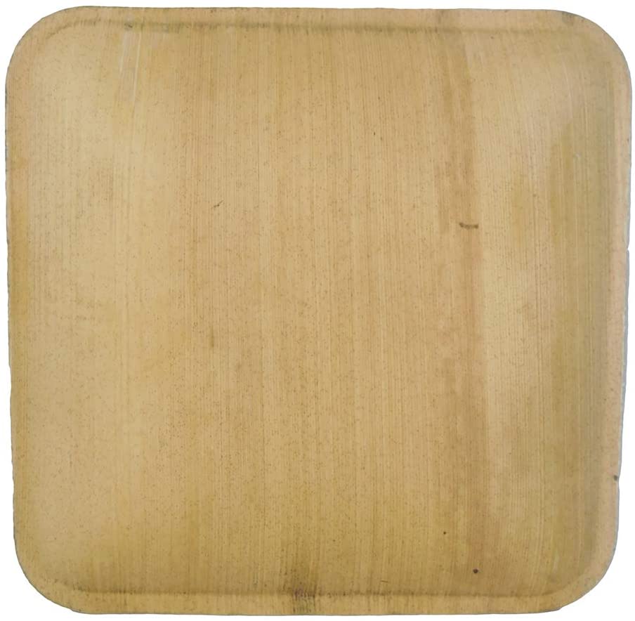 6” Square Palm leaf Plate - arbhustore