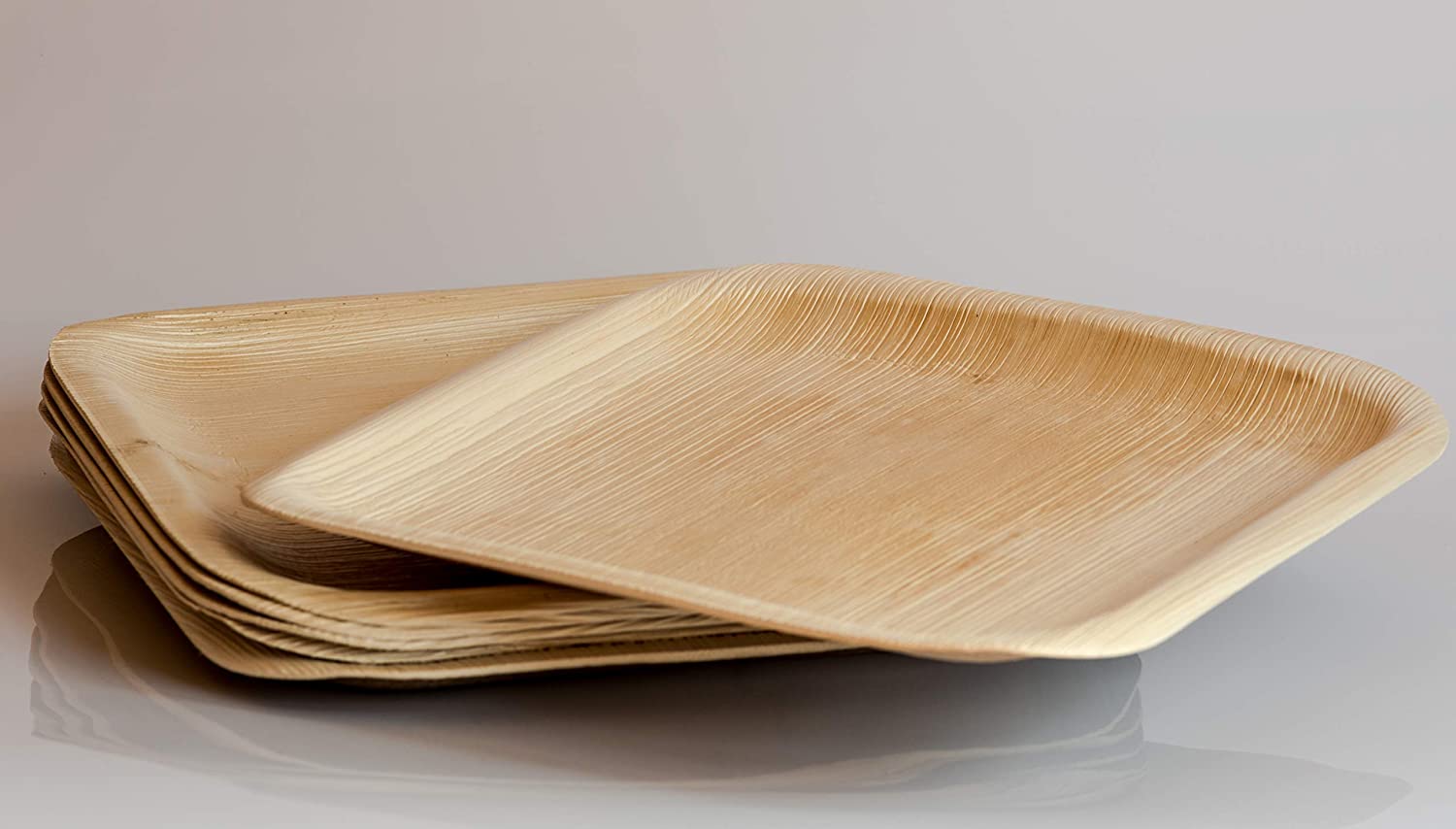 6” Square Palm leaf Plate - arbhustore